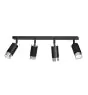Emibig Plafonnier Hiro Acier Noir | Convient pour 4x GU10 - Max 10W