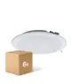 Lot 6x Lot 6x Downlight LED Pan 24W 1920lm 830 Blanc Chaud | 225mm - Diamètre 195mm